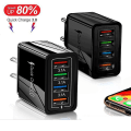 Miniatyrbilde 2 av 4: 3.1a 4-port USB Veggplugg Strømadapter Vegglader Kompatibel Med Iphone/Android Hurtiglading Cube Brick Box Base Head