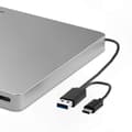 Miniatyrbillede 5 af 5: [LCS] Ekstern Blu-ray DVD-drev, USB 3.0 og Type-C CD DVD-afspiller til bærbar og pc