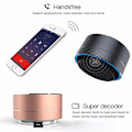 Pikkukuva 5 / 5: A10 Langaton Bluetooth-kaiutin Pieni Teräskanuuna Lukitse ja Lataa Suihkuta Matkapuhelin Kannettava Kortti Mini Kaiutin Hälytyslaite Black