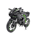 Pikkukuva 2 / 3: Maisto 1:18 Ninja H2 R Moottoripyörä Painevalettu Metalliseos Mallilelu