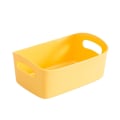 Miniatyrbilde 1 av 5: Fleksibel oppbevaringskurv med håndtak, bærbar skrivebordskurv for diverse småting og snacks, oppbevaringsbokser for hyller Yellow Large Size  31*20*12cm