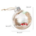 Miniatyrbild 3 av 4: Julgransprydnader dekoration transparent jul DIY boll fes