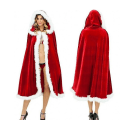Miniatyrbillede 1 af 4: Julemandskappe Kappe Cosplay Kostume S(80cm)