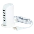 Miniatyrbillede 1 af 4: 5 Port USB 2.0 Hub Tour til Mac og PC Multi-socket Adapter (WHI