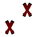 Pikkukuva 4 / 5: 1/2/3/5 Polvisukat Paksuille Reisille Helppo Pukea ja Tehdä Punainen ja Musta 2Set Red and black