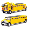 Pikkukuva 1 / 2: 1:32 metalliseos Hummer limusiini automalli (Keltainen)