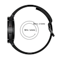 Miniatyrbillede 5 af 6: Silikonerem til Galaxy Watch 4/5/5 Pro/6/7/FE Sort 15
