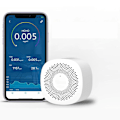Miniatyrbild 1 av 5: Digital CO2-mätare Gasdetektor CO2-sensor Luftkvalitetsmätare Formaldehyd TVOC Koldioxid Trådlös App Luftanalysator