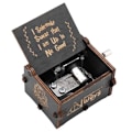Miniatyrbild 3 av 4: Harry Potter Svart Mekanisk Trä Speldosa med Vev