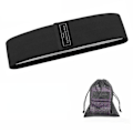 Miniatyrbild 1 av 5: Fitness Booty Resistance Bands Träningsband i tyg Loop Band för rumpövningar för höfter, ben, lår och sätesmuskler Black 150LBS