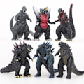 Pikkukuva 1 / 5: 6 kpl Godzilla Hirviö/Teräsmies/Dinosaurus/Godzilla Hirviöplaneetta Nukkelahja Lelut