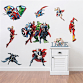 Miniatyrbild 3 av 3: Avengers Iron Man Spider-Man Superman Hulk Väggdekorationer för Sovrum