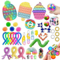 Miniatyrbild 2 av 4: Tik Tok Fidget Sensoriska Leksaker Fidget Leksaker Paket Tryck Bubbla Pop Leksak Stress Ångest Lindring Leksaker Set För B