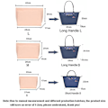 Miniatyrbilde 2 av 5: Filtinnleggspose som passer til Longchamp Håndveske Liner Bag Filtstoff Sminkepose Støtte Reise Bærbar Innlegg Håndveske Organizer Tw MA stil M A style