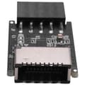 Pikkukuva 1 / 5: [LCS] Emolevyn USB2.0 9-nastainen TYPE-C A-KEY -etuliittimen muunnin USB3.2 TYPE-E -liitäntäotsikko Ada as shown