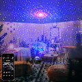 Miniatyrbilde 4 av 5: LED Nattlys Projektor, 3 i 1 Musikk Galakse Projektor, Farger Stjernehimmel Lys, Vannbølge Stemningslys for Romdekorasjon, Julegaver