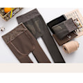 Miniatyrbilde 2 av 4: Høytlivet leggings for kvinner, tykt fôret, termostrømpebukser varme damebukser for kaldt vintervær grey B