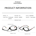 Miniatyrbilde 2 av 7: Roterende Sminkeglass Sammenleggbare Briller MULTICOLOR Multicolo Multicolo Multicolor Strength 4.00-Strength 4.00