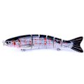 Miniatyrbillede 1 af 5: 1 stk 12,7 cm 6-leddet Saltvandsfiskelokker Agnfisk Kunstig Fisk Minnow Ørred Swimbaits 2