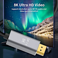 Pikkukuva 3 / 5: USB C - DP1.4 PD -latauskaapelisovitin, 2 tilaa saatavilla, laajenna näyttöä 1.4 Mac Pro -kannettavalle|