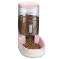 Miniatyrbillede 1 af 3: Kæledyr Katte Hunde Automatisk Vanddispenser 3,8 L Eller Foderautomat Kæledyr Automatisk Foderautomat Feeding Machine Pink