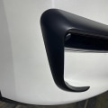 Miniatyrbild 3 av 4: Matt svart kolfiber pärlvit för Tesla Model Y modifiering bil ompackning främre dimljus ögonbryn dekorera Matte black