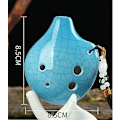 Miniatyrbillede 2 af 5: 6 Huller Sopran C Keramisk Ocarina Dexterøs, Let at Lære, God til Begyndere