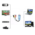 Miniatyrbilde 3 av 5: USB 2.0 Konverter Lyd Video Grabber Capture Adapter for Datamaskin NTSC PAL