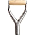 Miniatyrbilde 1 av 5: Jern spadehåndtak med indre diameter, D/y grep, god håndbeskyttelse, hage, solid jern, tilbehør, hageredskaper for snøskuffe, graving, rake