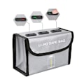 Miniatyrbild 3 av 4: Uppgraderad dji mini 2 batterisäker väska explosionssäker brandsäker lipo batteriförvaringsväska för mavic mini 2 tillbehör For 3 batteries