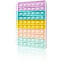 Miniatyrbild 1 av 2: Pop bubble fidget anteckningsbok, popper anteckningsbok för flickor pojkar Rainbow-cyan