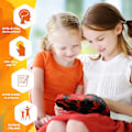 Miniatyrbillede 5 af 5: Push pop fidget spilcontroller fidget legetøj til stresslindring gave til drenge og piger Black red