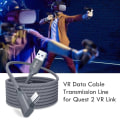 Miniatyrbild 4 av 5: Kabel USB A till Typ C 5m för Quest 2 Oculus Quest 2 Link VR-glasögon Virtual Reality Headset Gaminghjälm Oculis speltillbehör Section a