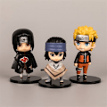 Miniatyrbild 2 av 4: 6-delars set med små dockor utsökta Naruto Sasuke Kakashi Jag älsk