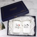 Miniatyrbilde 1 av 3: 2 stk./sett Par Kopp Keramisk Kyss Krus Valentinsdag Jubileum Bryllup Bursdag Julegave B with Lid box