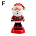 Miniatyrbild 1 av 4: Soldriven Dansande Prydnad Julgran Snögubbe Jultomte Älg Gungande Animerad Dansare Leksak F