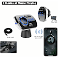 Miniatyrbilde 5 av 6: Revolusjonerende Bilunderholdningshub, Bluetooth 5.0 FM-sender Tilbyr Hurtiglading & Håndfrie Samtaler, A2DP Lydbehandling For Rik Lyd