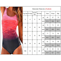 Miniatyrbild 5 av 5: En-delad Push Up Monokini Sportig Tankini Bikini Badkläder purple M
