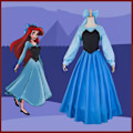 Miniatyrbild 5 av 7: Vuxen Sjöjungfru Kostym Ariel Klänning Prins Eric Cosplay Kostym Maskerad Outfit M