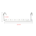 Miniatyrbillede 3 af 5: 6 stk. Magiske Bøjlekroge Pladsbesparende Frakke Skab Garderobe Organisatorer 6Pcs