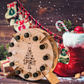 Miniatyrbild 1 av 4: Julgran i Trä - Adventkalender för Vinflaskor C