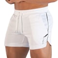 Miniatyrbilde 1 av 4: Treningsshorts for menn, treningsstudio, løping, fritidsshorts White M
