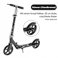 Miniatyrbillede 5 af 9: Foldbar løbehjul til voksne, højdejusterbar, med håndbremse PU-hjul Børnegaver
