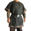 Miniatyrbild 1 av 5: Retro herrkläder medeltida renässans pirat viking kostym topp Black M