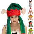 Miniatyrbild 2 av 4: Plush Julklapp, Hatt med Öron, Hatt med Rörliga Öron, Jul, Tomteluva, Julpartyhatt, Maskeraddräkt och Cosplay Elk deer
