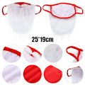 Miniatyrbild 3 av 5: 5 st Juldekoration 3D Tomte Skägg Masker Skydd Cosplay