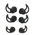 Miniatyrbild 1 av 2: 6 st In-Ear Hörlurstipsöverdrag Bose Soundsport Qc20 Qc20i Ie2 Ie3 Black