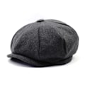 Miniatyrbild 2 av 3: Hatt för män, Slipperhatt, Berett, Golfhatt, Cabbie, Flatcap, Vinter dark grey