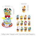 Miniatyrbilde 3 av 4: Caratoon Trykte Bursdagsfest Forsyninger Toppere Ballonger Banner Barn Gutter Jenter