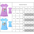 Miniatyrbild 4 av 4: Barnflickor Cartoon Puppy Sovkläder Pyjamas Klänning Nattklänning Pyjamas Sommarklänning Pink 140cm